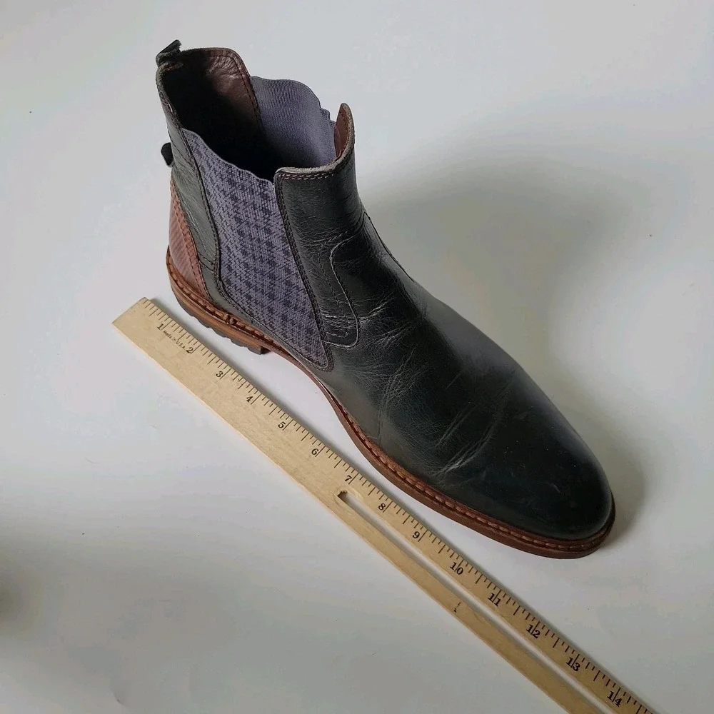 Floris Van Bommel Chelsea Boots 8.5H Genuine Leather Academia Casual Chic Preppy